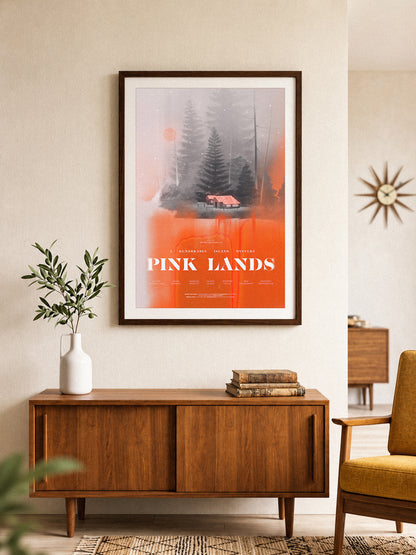 Pink Lands 24X34''